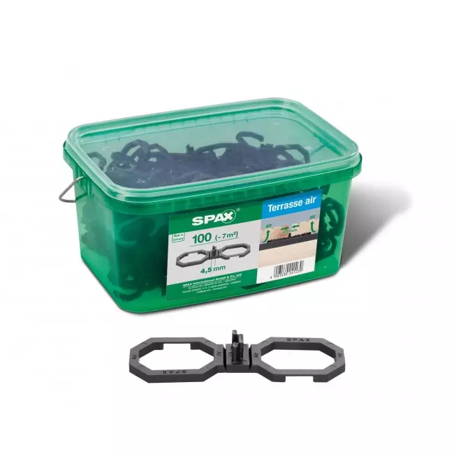 Espaceurs Et Aérateurs Pour Terrasses SPAX Air - 4,5 Mm - 100 Pcs - 4009422545009 – Image 2