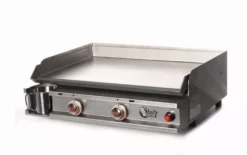 Plancha à Gaz TONIO 2 Feux - Plaque Et Caisson INOX - T03