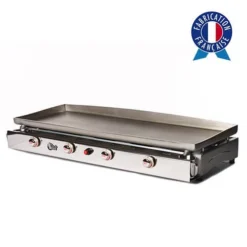 Plancha à Gaz LAGOA 4 Feux - Plaque Et Caisson INOX - LG2_4F