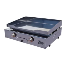 Plancha à Gaz SEVILLA 2 Feu - Plaque Et Caisson INOX - SE2_2R