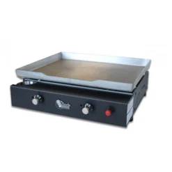 Plancha à Gaz LAGOS 2 Feux - Plaque INOX Et Caisson EPOXY - LA1_2F