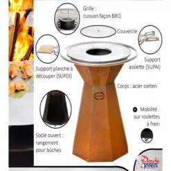 Housse Le Churrasco Pour Brasero Ø 70 Ou 90 Cm - HBØ70_90